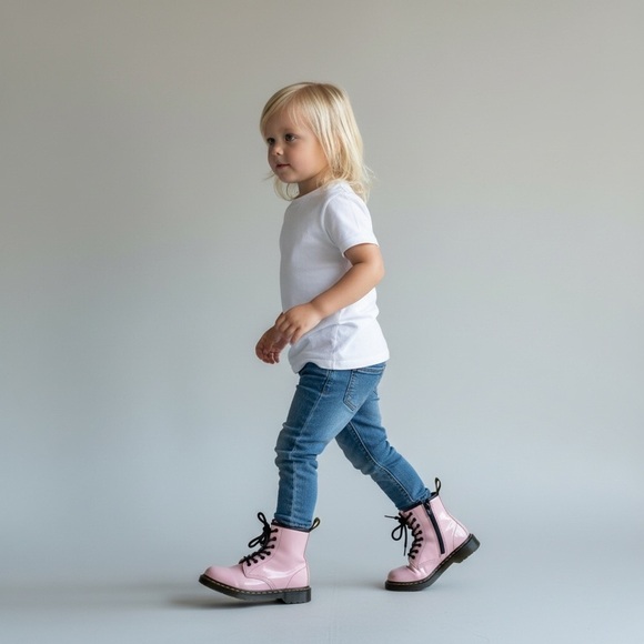Dr. Martens Other - Kids Pink Doc Marten Lace-Up Boots